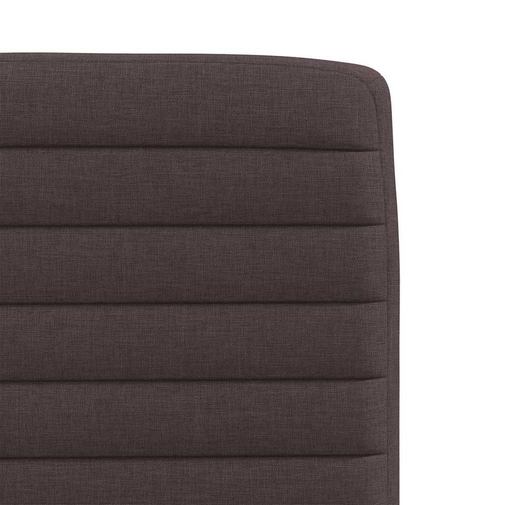 vidaXL Esszimmerstühle 6 Stk. Dunkelbraun Stoff