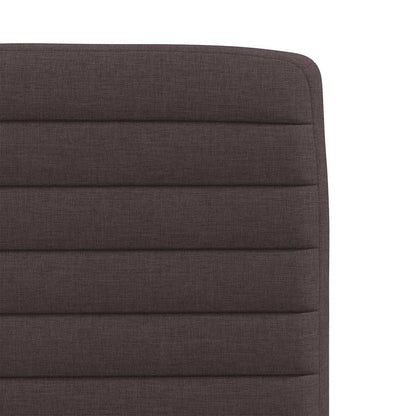 vidaXL Esszimmerstühle 6 Stk. Dunkelbraun Stoff