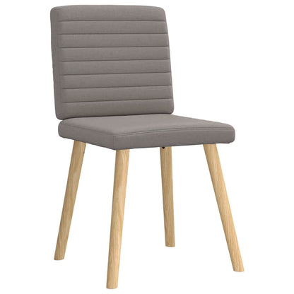 vidaXL Esszimmerstühle 6 Stk. Taupe Stoff