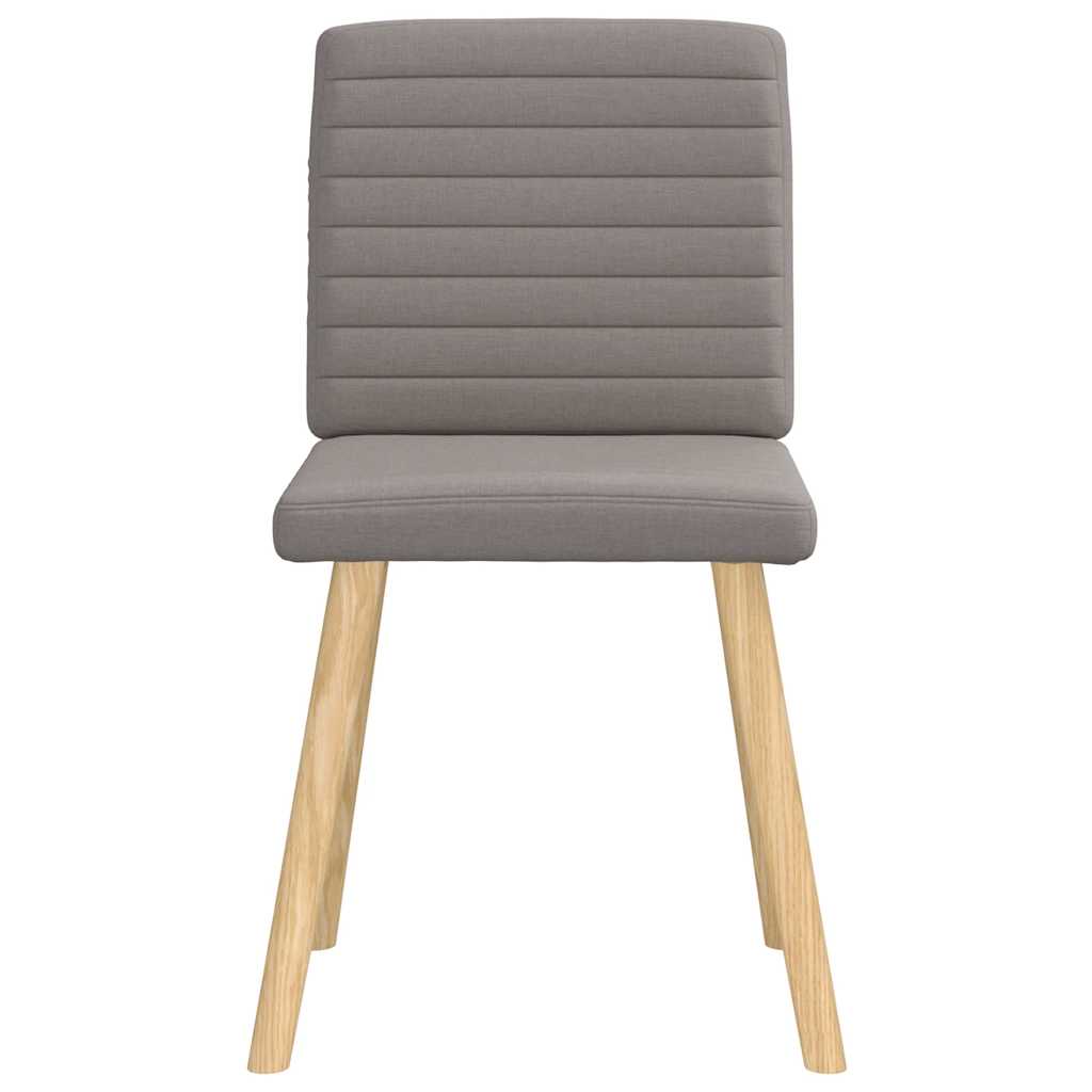 vidaXL Esszimmerstühle 6 Stk. Taupe Stoff