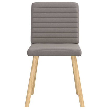 vidaXL Esszimmerstühle 6 Stk. Taupe Stoff