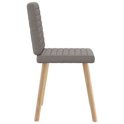 vidaXL Esszimmerstühle 6 Stk. Taupe Stoff