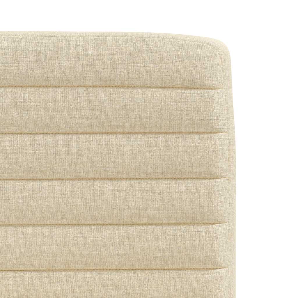 vidaXL Esszimmerstühle 6 Stk. Creme Stoff