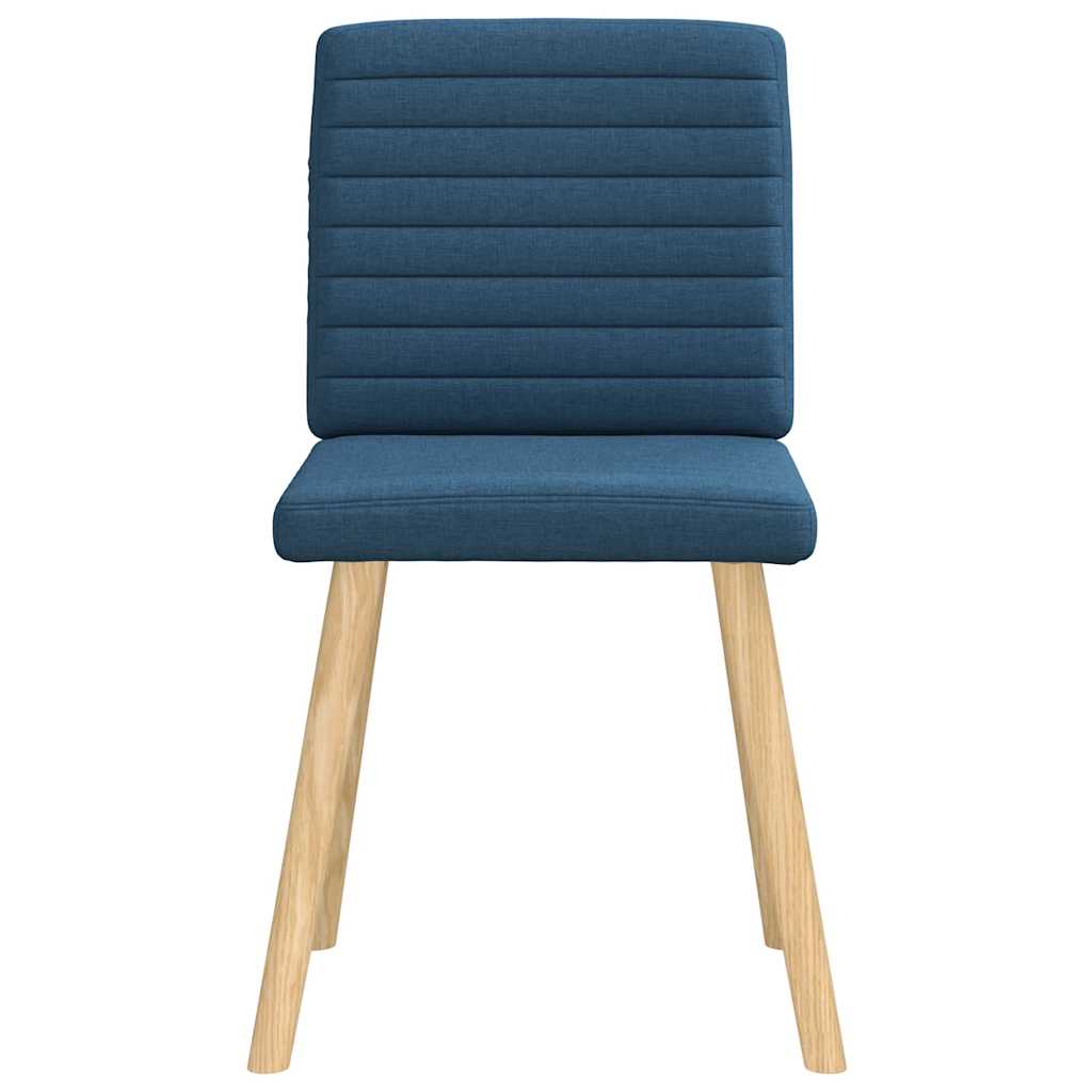 vidaXL Esszimmerstühle 6 Stk. Blau Stoff
