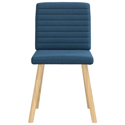 vidaXL Esszimmerstühle 6 Stk. Blau Stoff