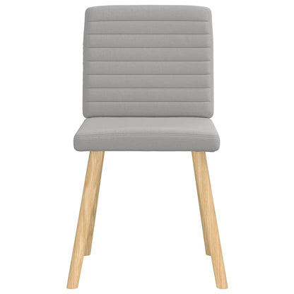 vidaXL Chaises de salle à manger 6 pcs Gris nuage Tissu