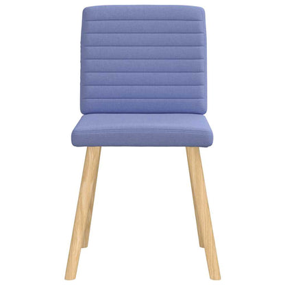 vidaXL Esszimmerstühle 6 Stk. Jeansblau Stoff