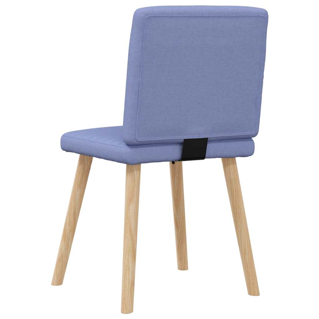 vidaXL Esszimmerstühle 6 Stk. Jeansblau Stoff