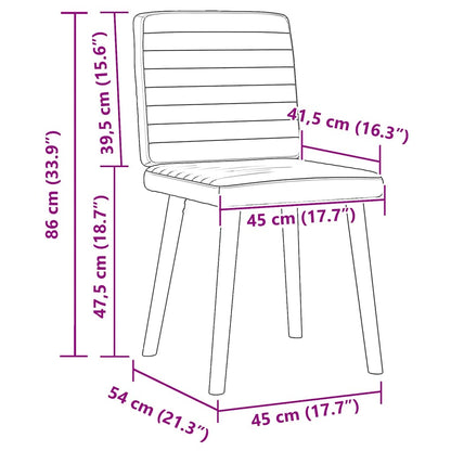 vidaXL Esszimmerstühle 6 Stk. Jeansblau Stoff