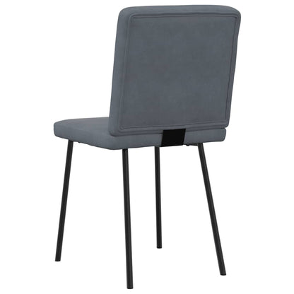 vidaXL Esszimmerstühle 6 Stk. Dunkelgrau Samt