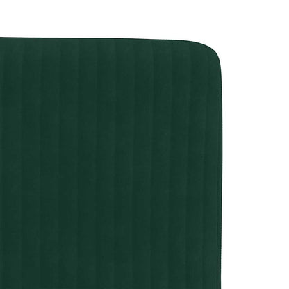 vidaXL Chaises de salle à manger 6 pcs Vert foncé Velours