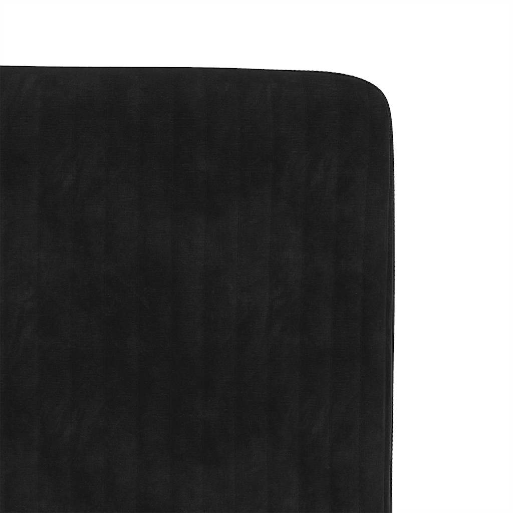 vidaXL Chaises de salle à manger 6 pcs Velours noir