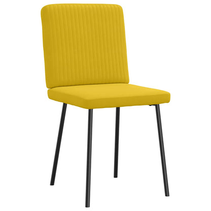 vidaXL Chaises de salle à manger 6 pcs Velours jaune