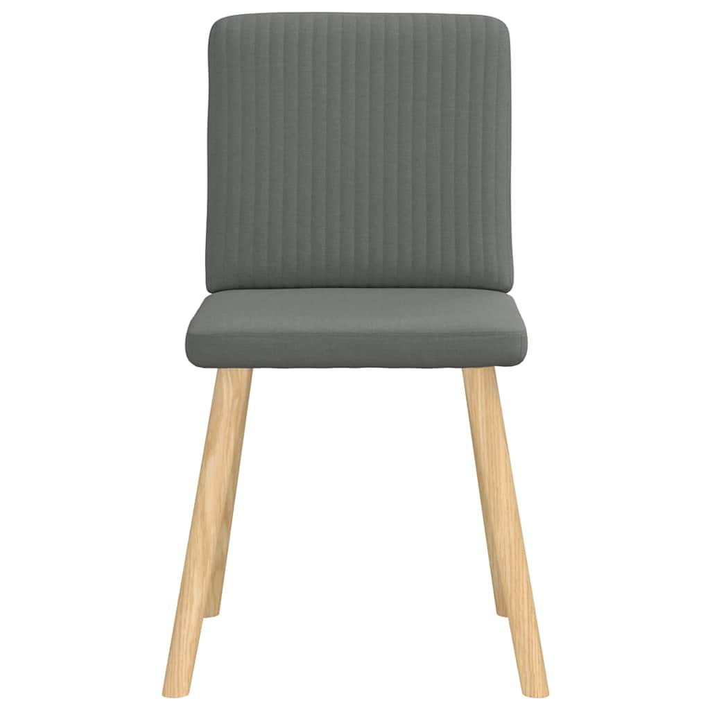 vidaXL Chaises de salle à manger 6 pcs Tissu gris foncé