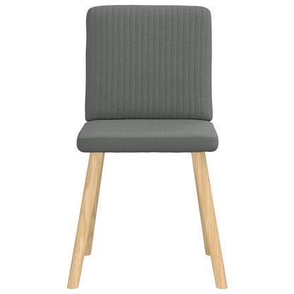 vidaXL Chaises de salle à manger 6 pcs Tissu gris foncé