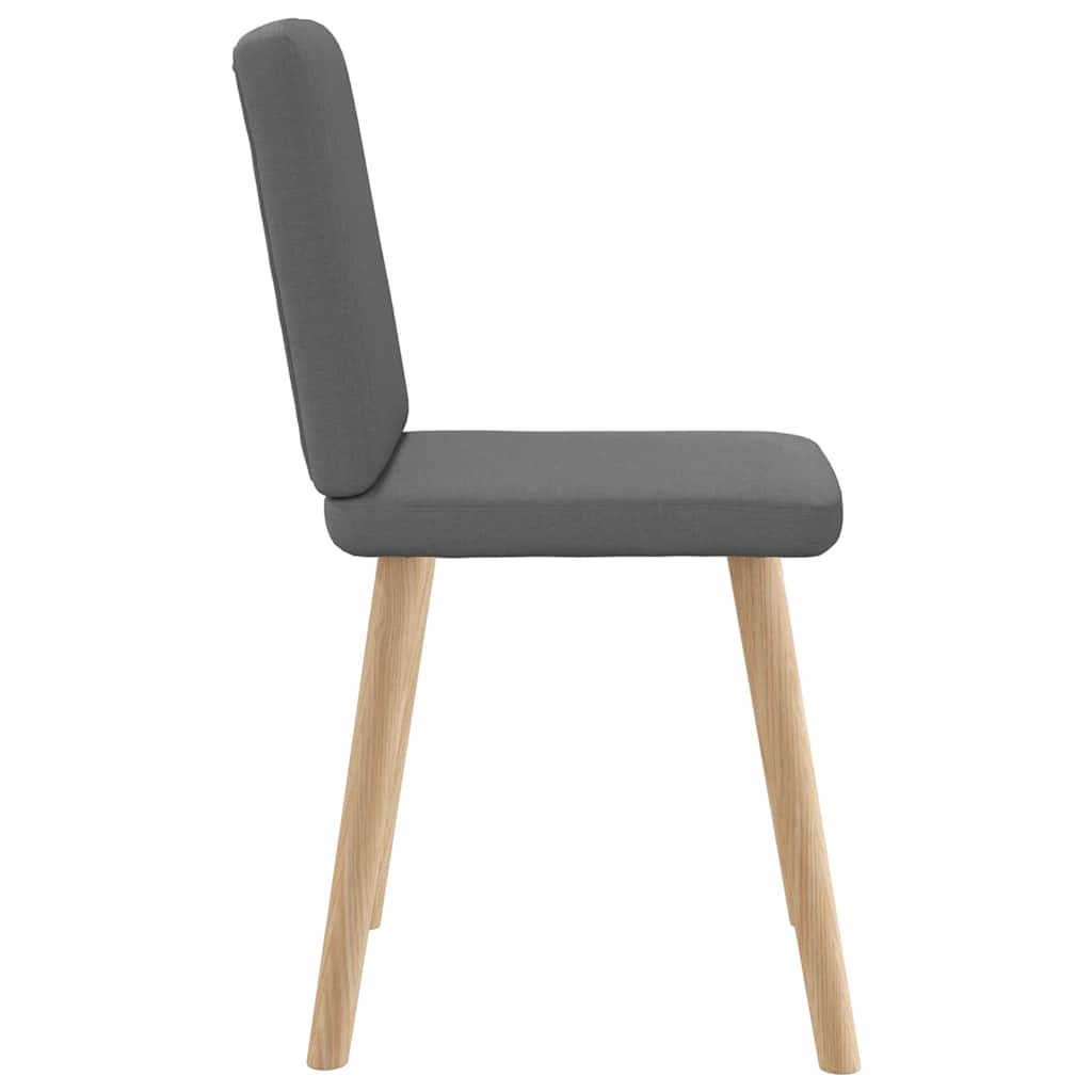vidaXL Chaises de salle à manger 6 pcs Tissu gris foncé