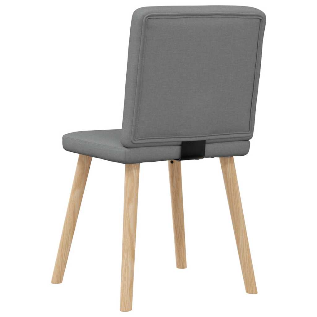vidaXL Chaises de salle à manger 6 pcs Tissu gris foncé