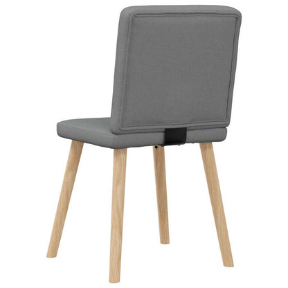 vidaXL Chaises de salle à manger 6 pcs Tissu gris foncé
