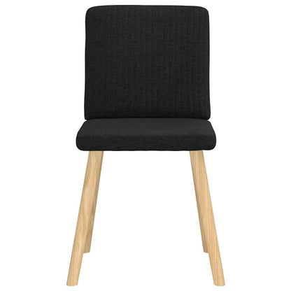 vidaXL Chaises de salle à manger 6 pcs Tissu noir