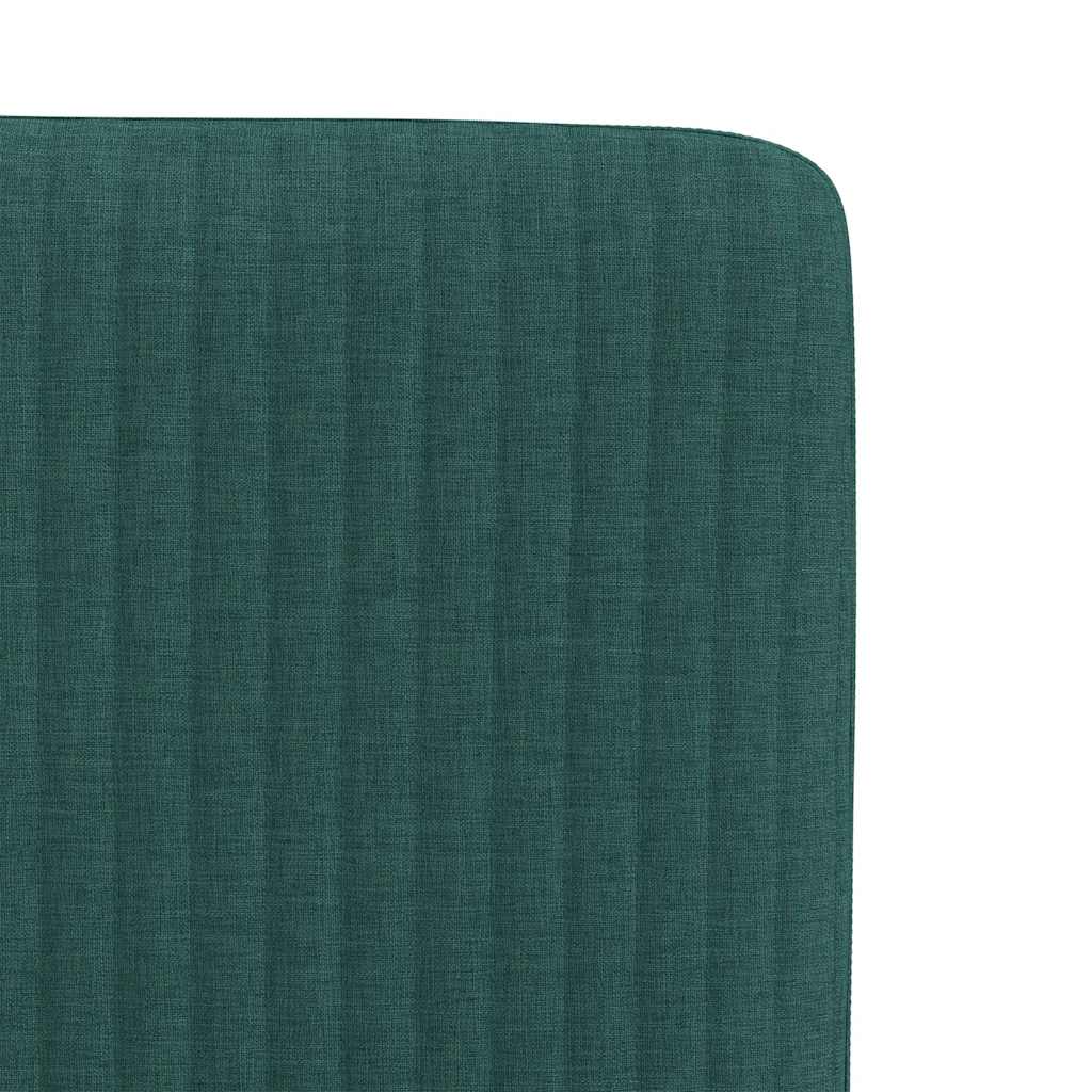 vidaXL Chaises de salle à manger 6 pcs Tissu vert foncé