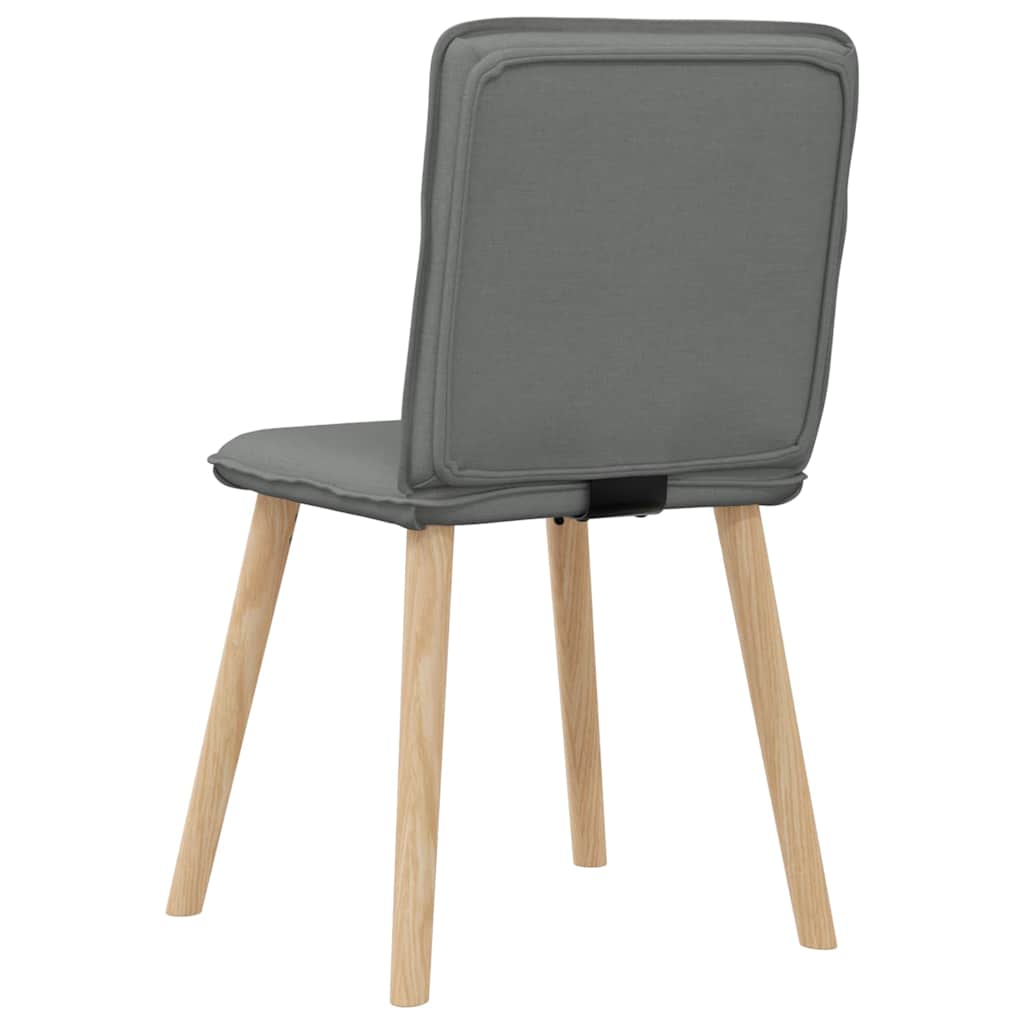 vidaXL Esszimmerstühle 6 Stk. Dunkelgrau Stoff