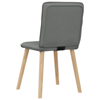 vidaXL Esszimmerstühle 6 Stk. Dunkelgrau Stoff