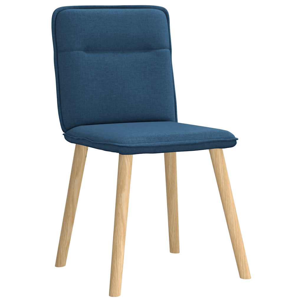 vidaXL Esszimmerstühle 6 Stk. Blau Stoff