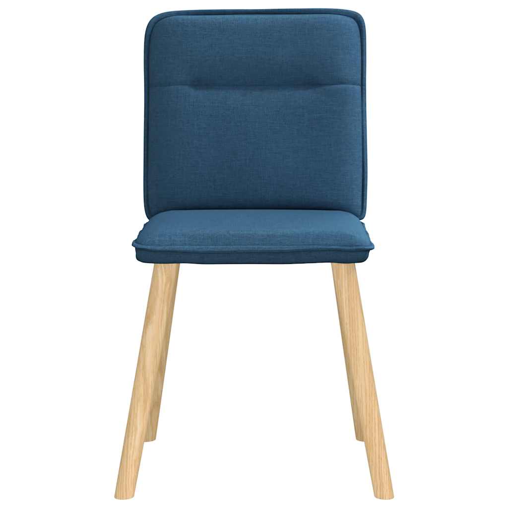 vidaXL Esszimmerstühle 6 Stk. Blau Stoff
