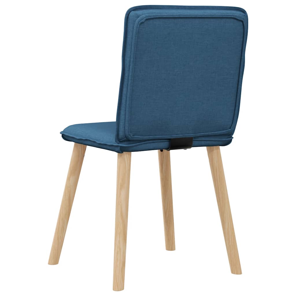 vidaXL Esszimmerstühle 6 Stk. Blau Stoff