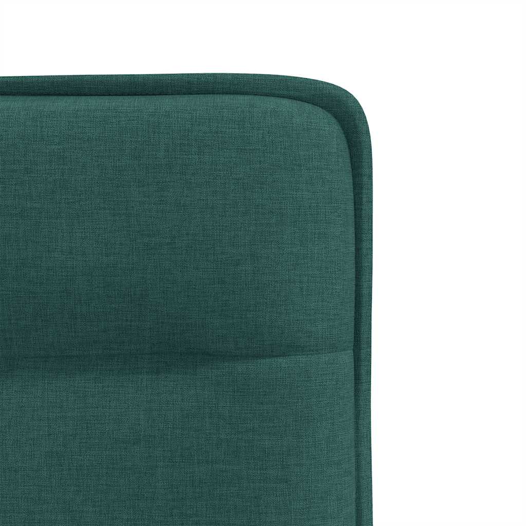 vidaXL Chaises de salle à manger 6 pcs Tissu vert foncé