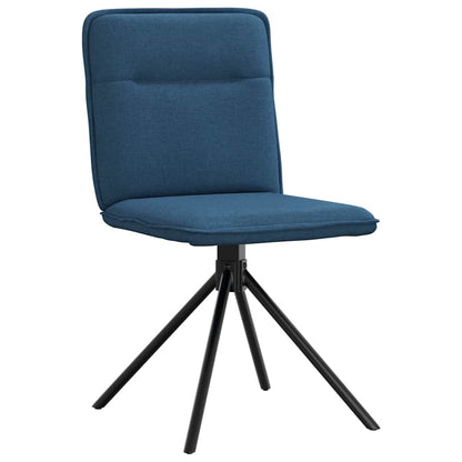 vidaXL Esszimmerstühle 6 Stk. Blau Stoff