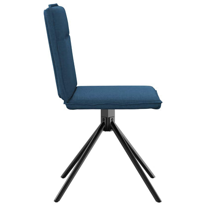 vidaXL Esszimmerstühle 6 Stk. Blau Stoff