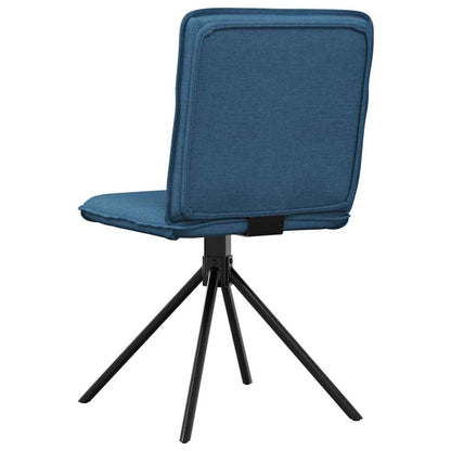 vidaXL Esszimmerstühle 6 Stk. Blau Stoff