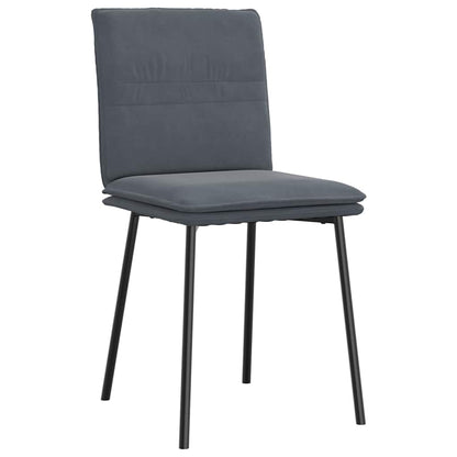 vidaXL Esszimmerstühle 6 Stk. Dunkelgrau Samt