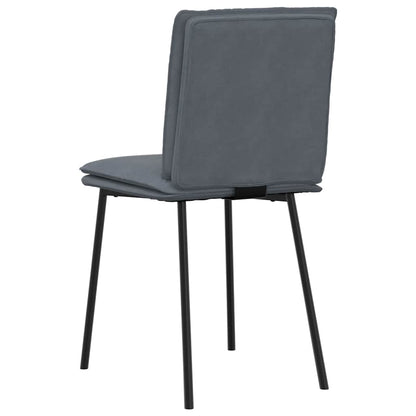 vidaXL Esszimmerstühle 6 Stk. Dunkelgrau Samt