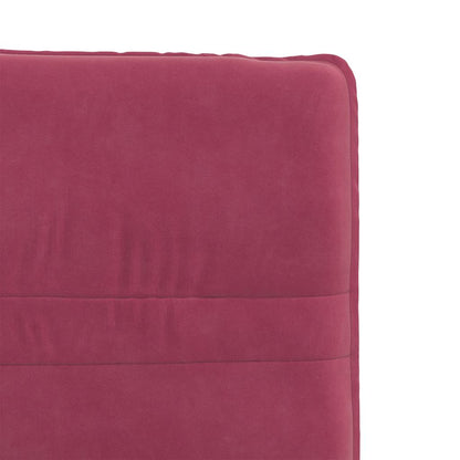 vidaXL Chaises de salle à manger 6 pcs Velours Rouge bordeaux