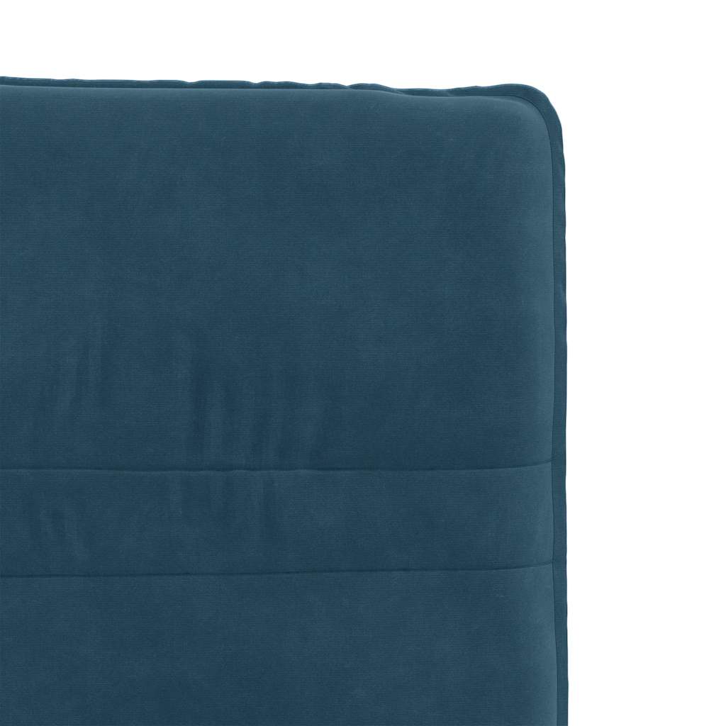 vidaXL Chaises de salle à manger 6 pcs Bleu velours