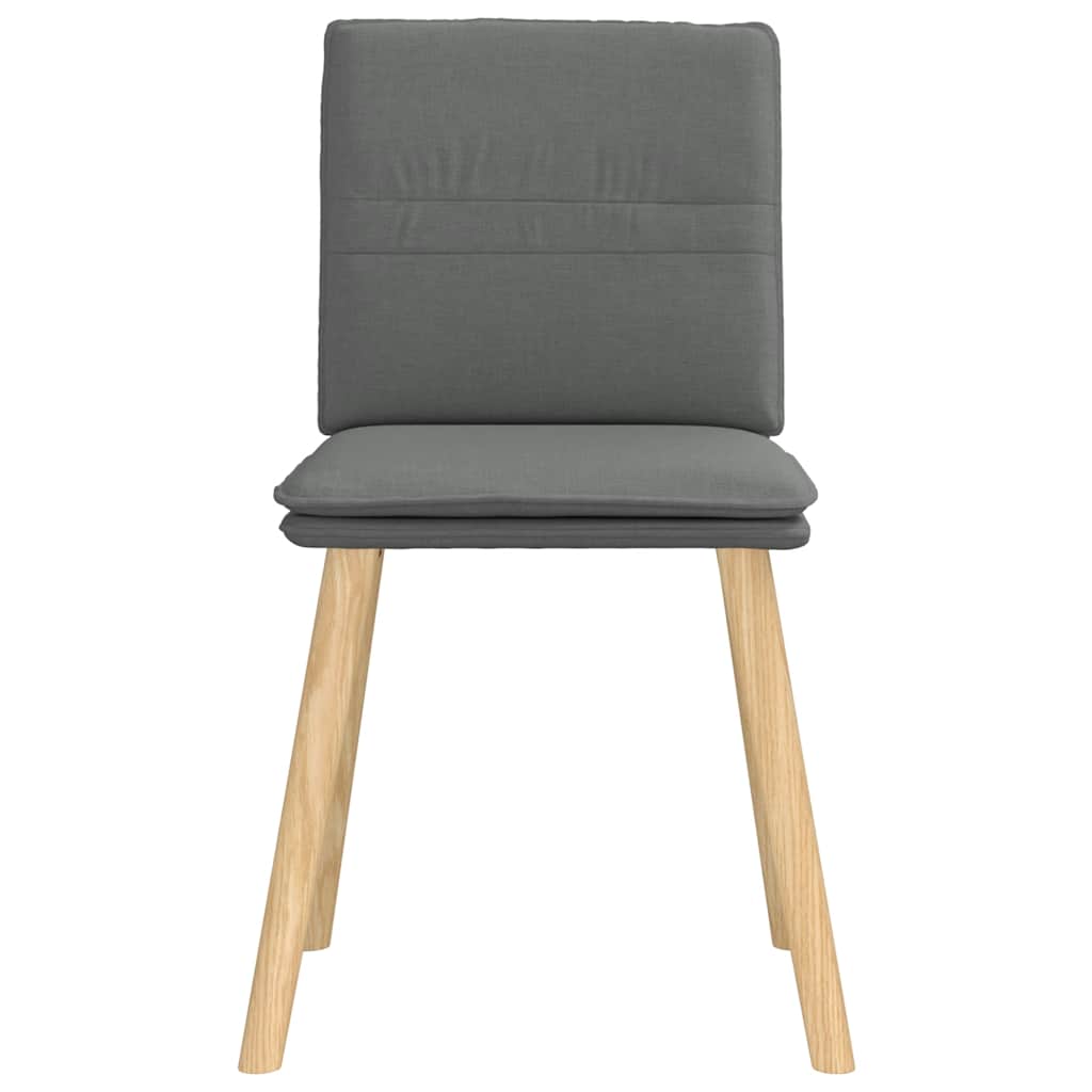 vidaXL Chaises de salle à manger 6 pcs Tissu gris foncé