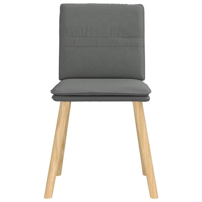 vidaXL Chaises de salle à manger 6 pcs Tissu gris foncé