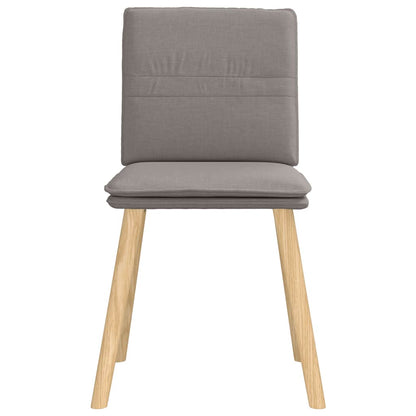 vidaXL Esszimmerstühle 6 Stk. Taupe Stoff
