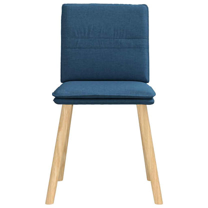 vidaXL Chaises de salle à manger 6 pcs Bleu Tissu