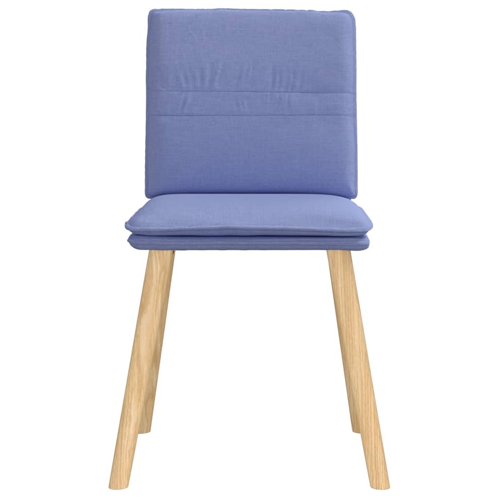 vidaXL Esszimmerstühle 6 Stk. Jeansblau Stoff