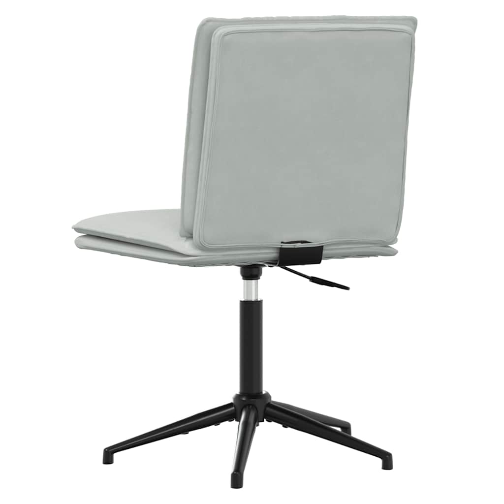 Esszimmerstühle 4 Stk. Hellgrau Samt