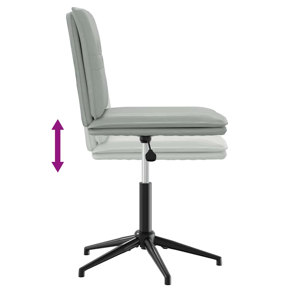 Esszimmerstühle 4 Stk. Hellgrau Samt