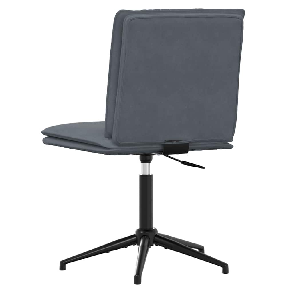 vidaXL Esszimmerstühle 4 Stk. Dunkelgrau Samt