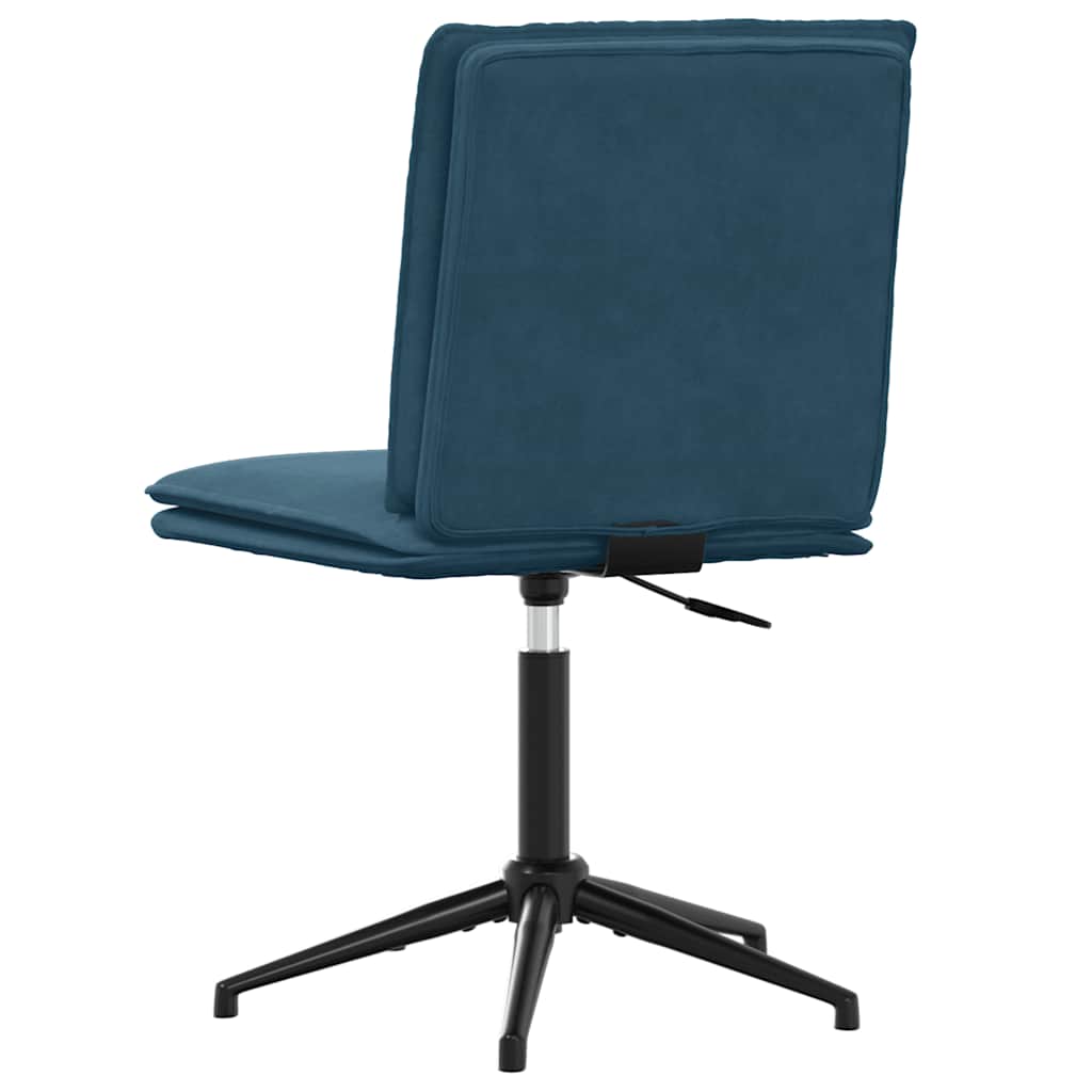 vidaXL Esszimmerstühle 4 Stk. Blau Samt