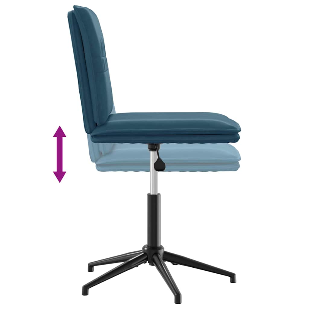vidaXL Esszimmerstühle 4 Stk. Blau Samt