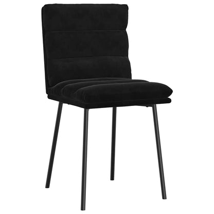 vidaXL Esszimmerstühle 6 Stk. Schwarz Samt