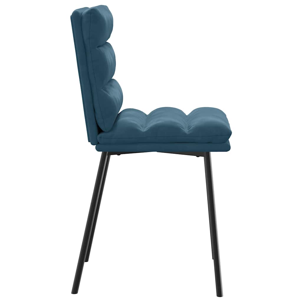 vidaXL Esszimmerstühle 6 Stk. Blau Samt
