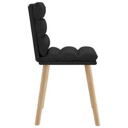 vidaXL Esszimmerstühle 6 Stk. Schwarz Stoff